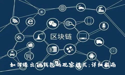如何退出TP钱包的观察模式：详细指南