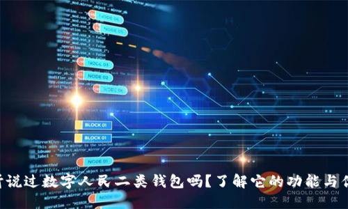“你听说过数字人民二类钱包吗？了解它的功能与优势！”