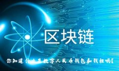 你知道什么是数字人民币钱包和钱柜吗